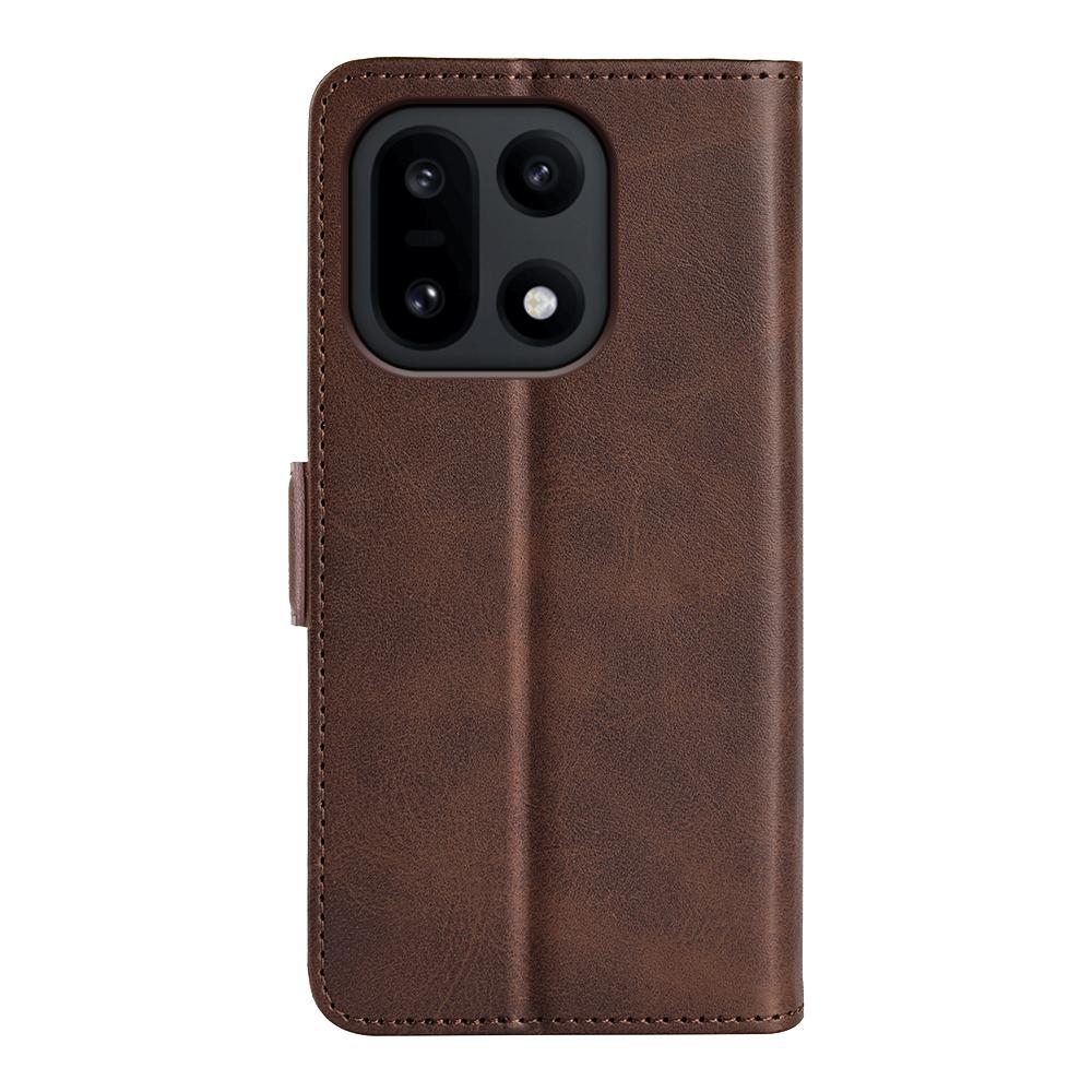 OnePlus 15 Lompakko Suojakotelo - Ruskea