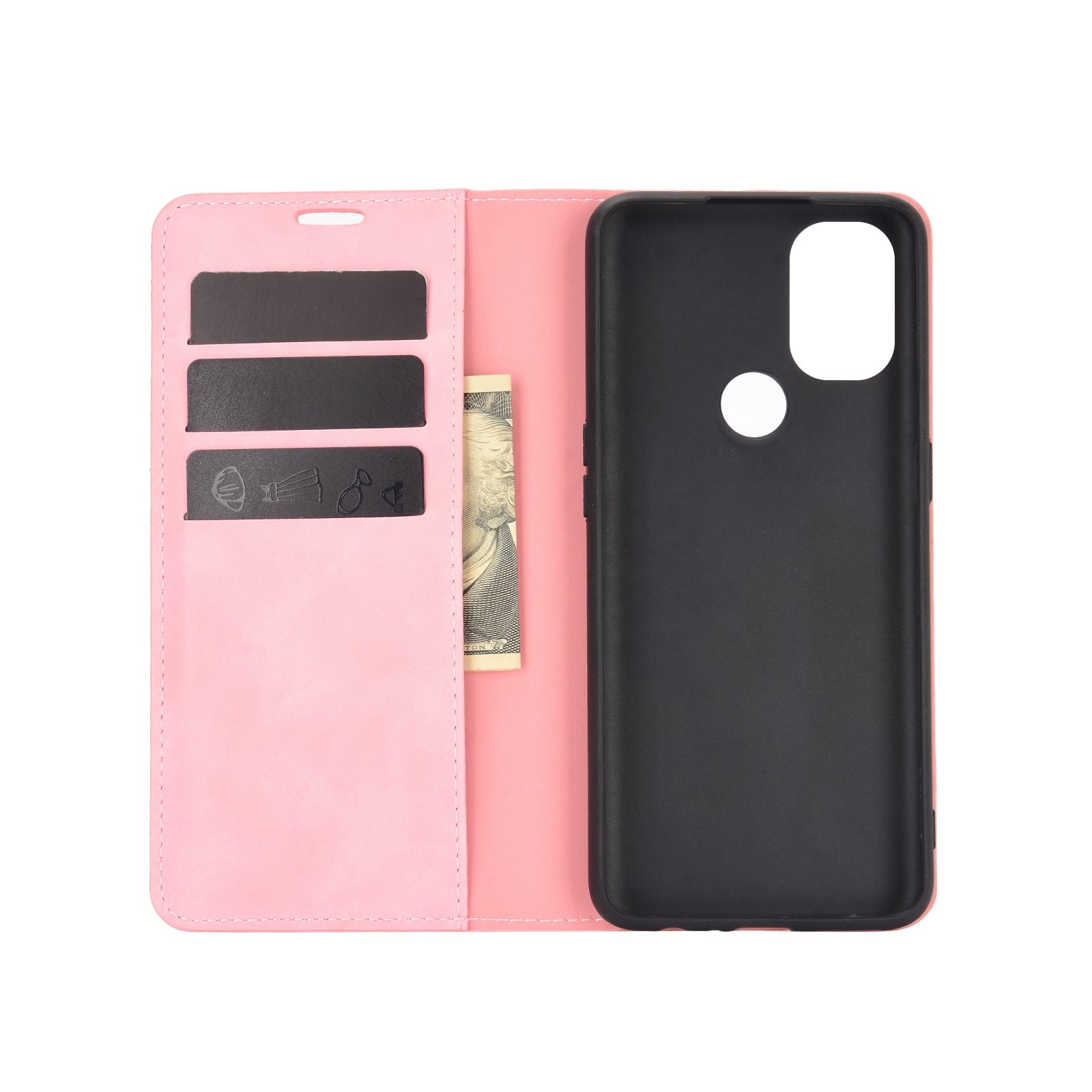 OnePlus Nord N10 Plånboksfodral Roséguld