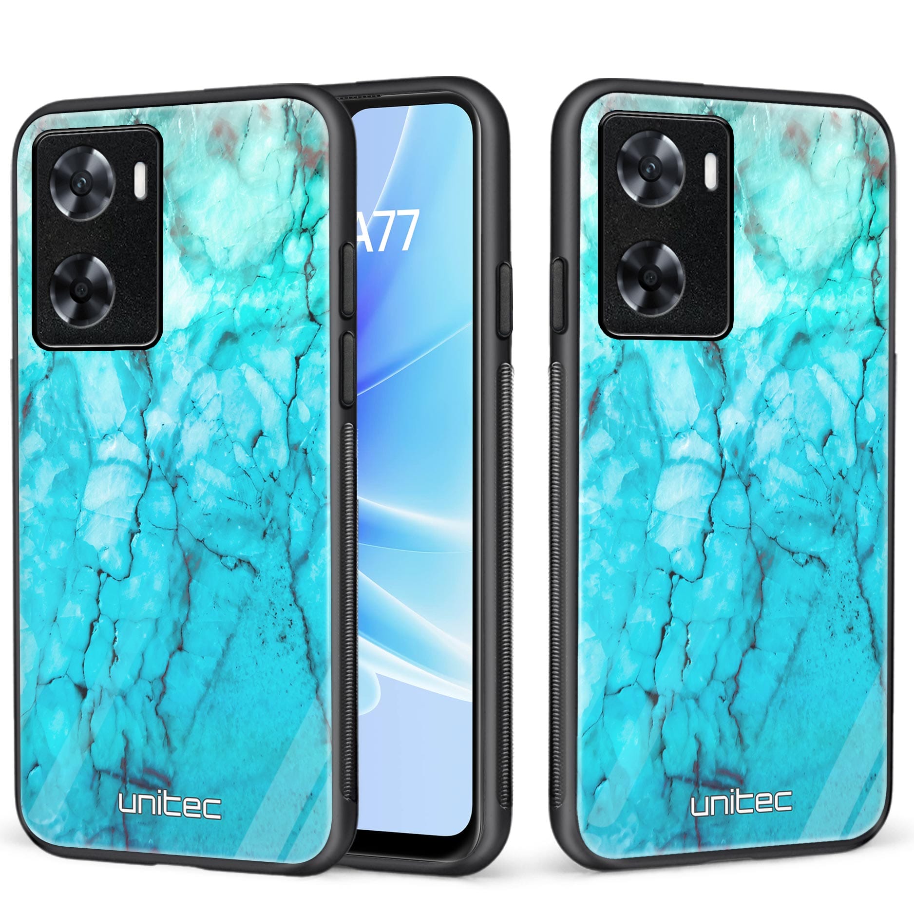 Oppo A77 Unitec-skal - Icy Marble