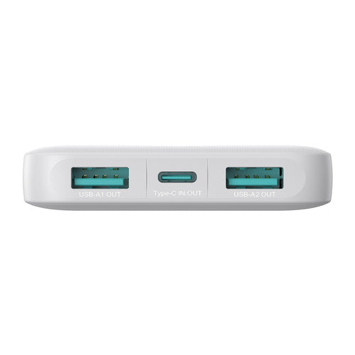 Powerbank Varavirtalähde 10000mAh - Valkoinen
