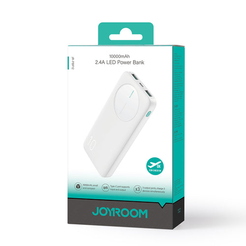 Powerbank Varavirtalähde 10000mAh - Valkoinen