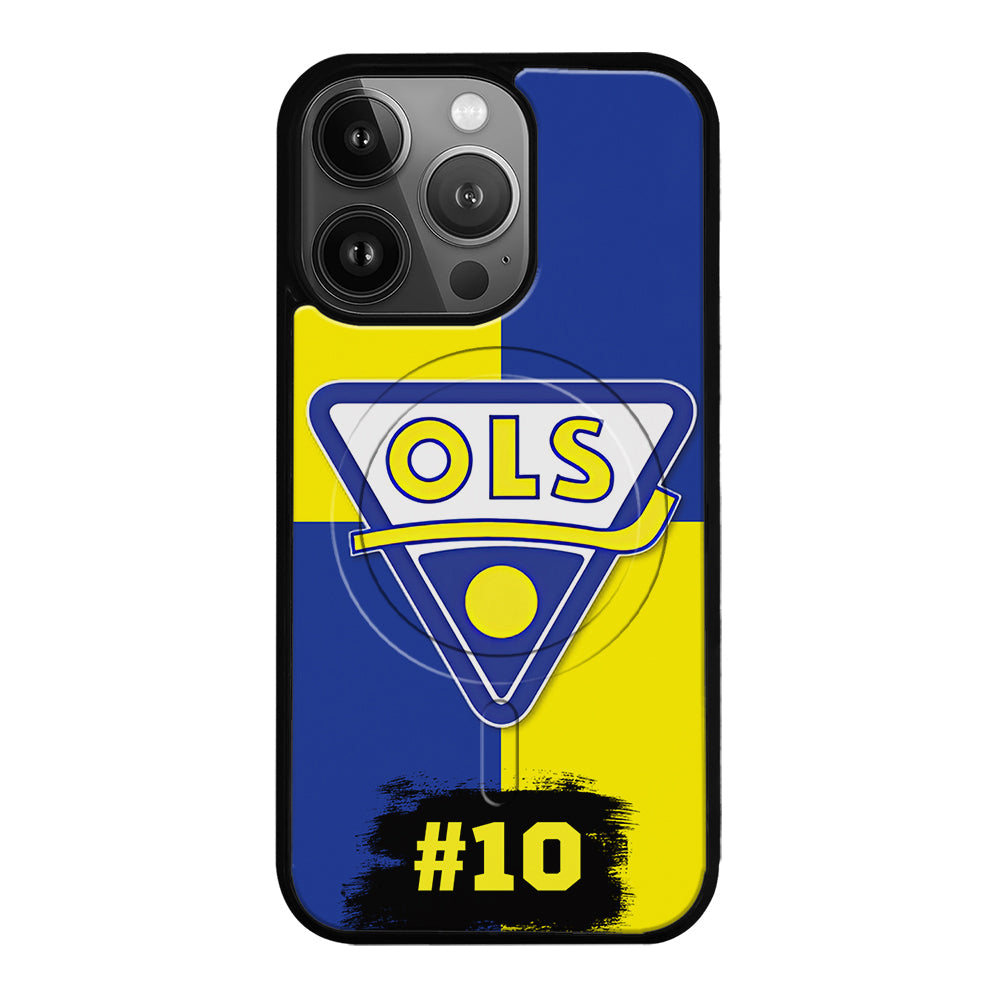 Telefonklubbsfodral - OLS - Gul-Blå med Matchnummer