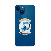 Telefonhållare, Blå rök på vitt - Vit