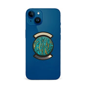 Telefonhållare, Grön Guld Vågor - Svart