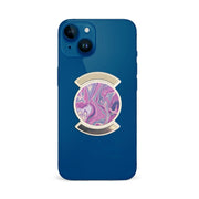 Puhelinpidike, Pink Chrome Effect - Valkoinen