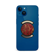 Telefonhållare, Röd Guld Vågor - Svart