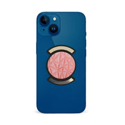 Puhelinpidike, Salmon Pink Shapes - Musta