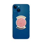 Puhelinpidike, Salmon Pink Shapes - Valkoinen