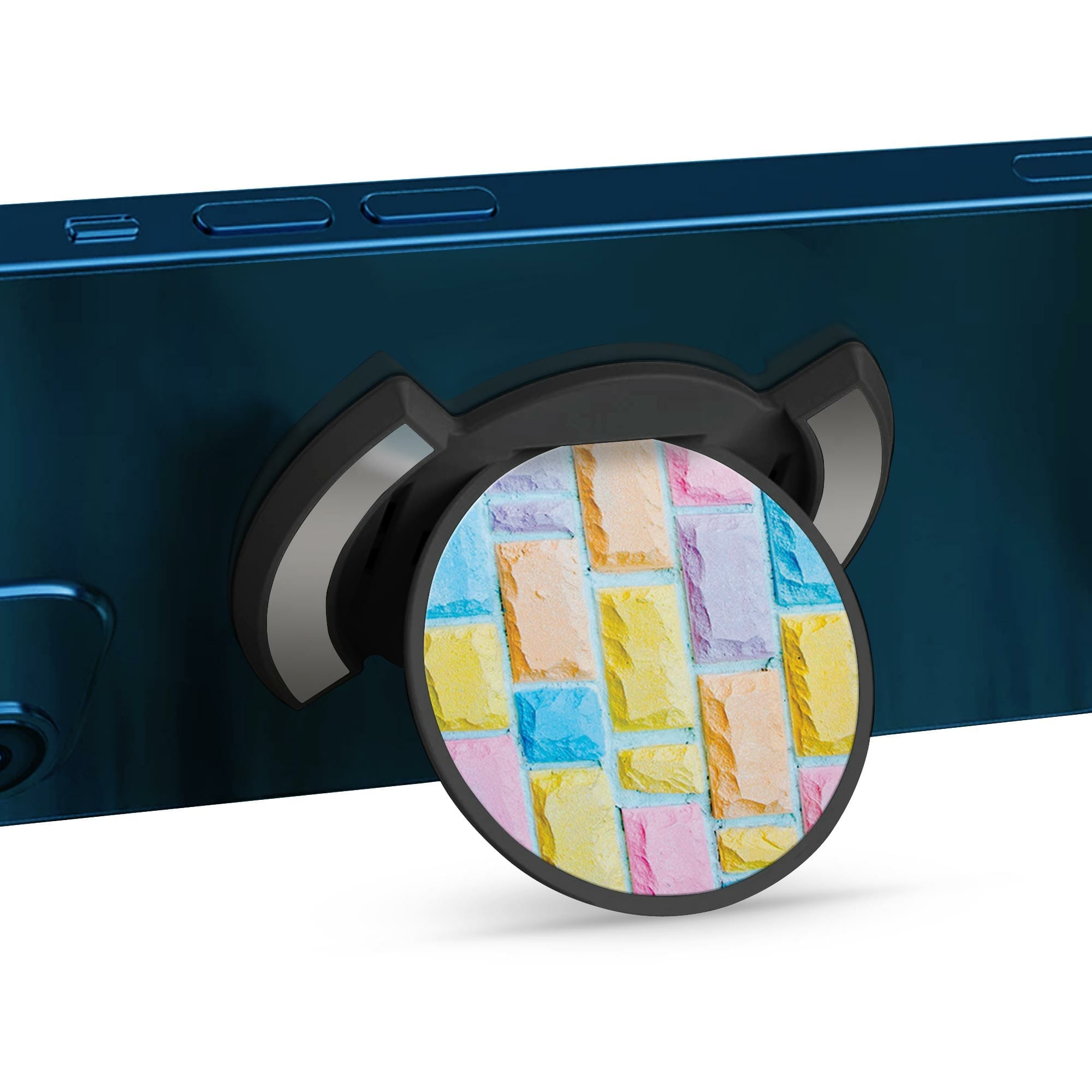 Telefonhållare, Färgglada Klossar - Svart