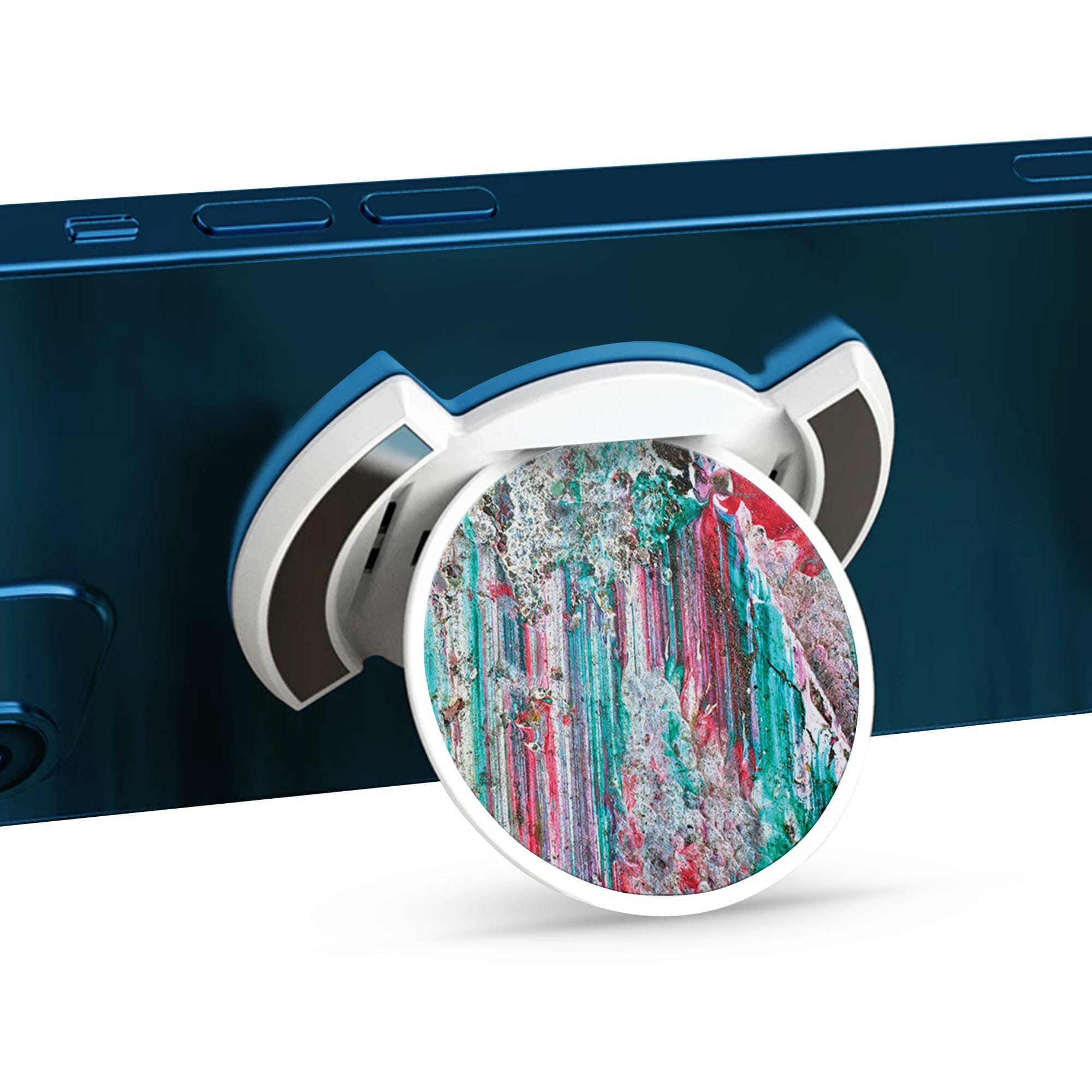 Telefonhållare, Grafit - Vit