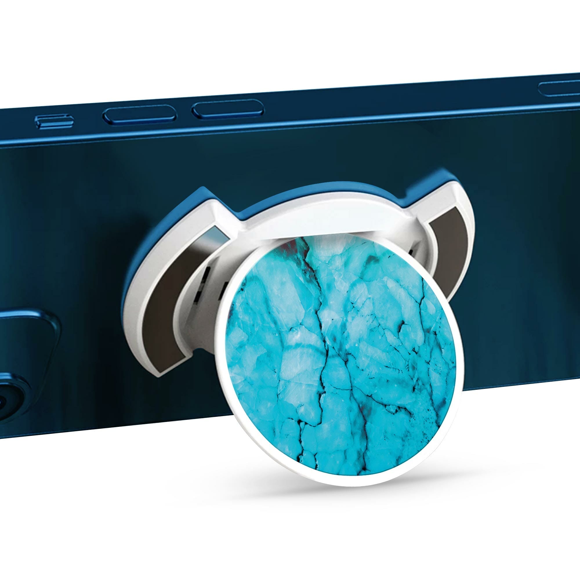 Telefonhållare, Icy Marble - Vit