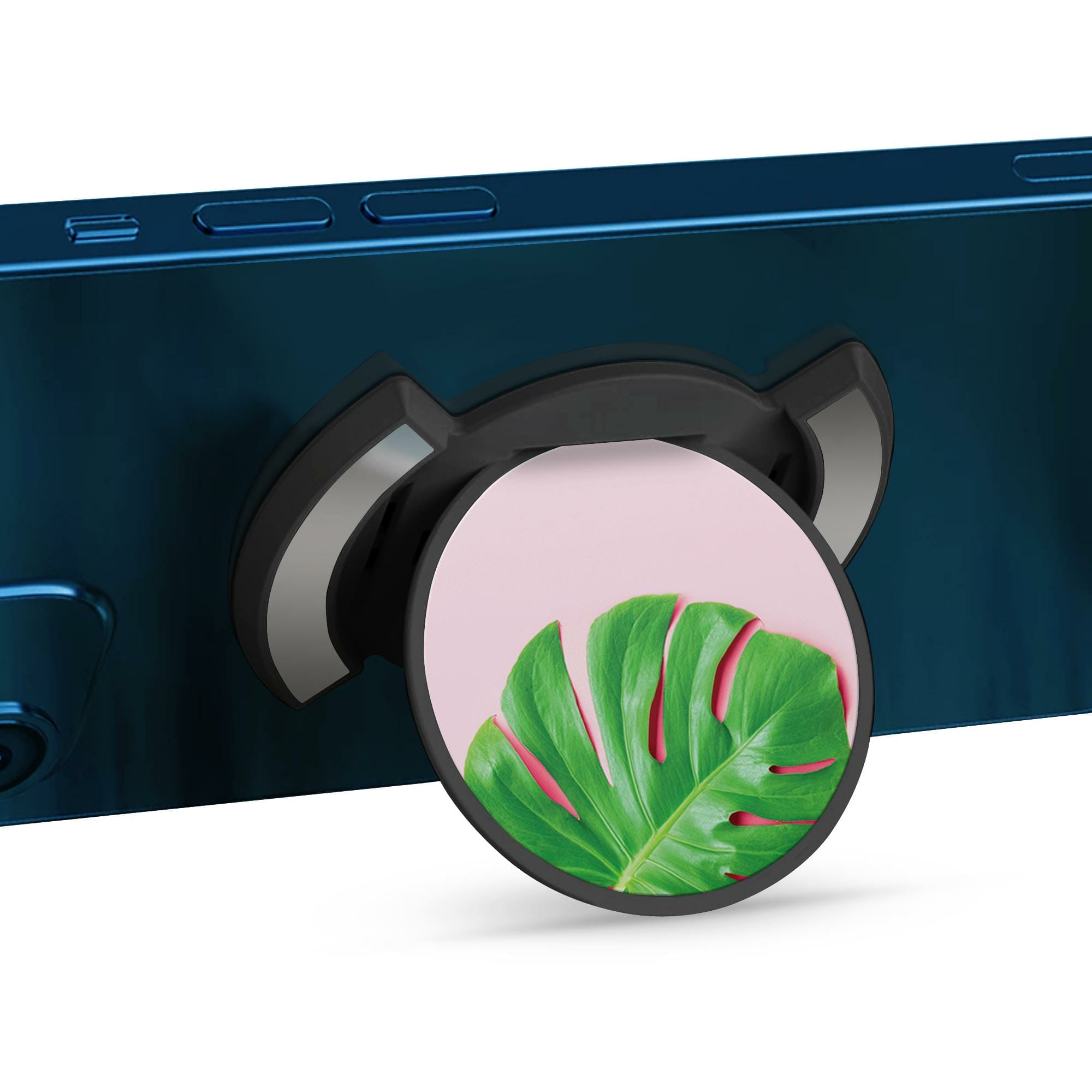 Telefonhållare, Monstera - Svart