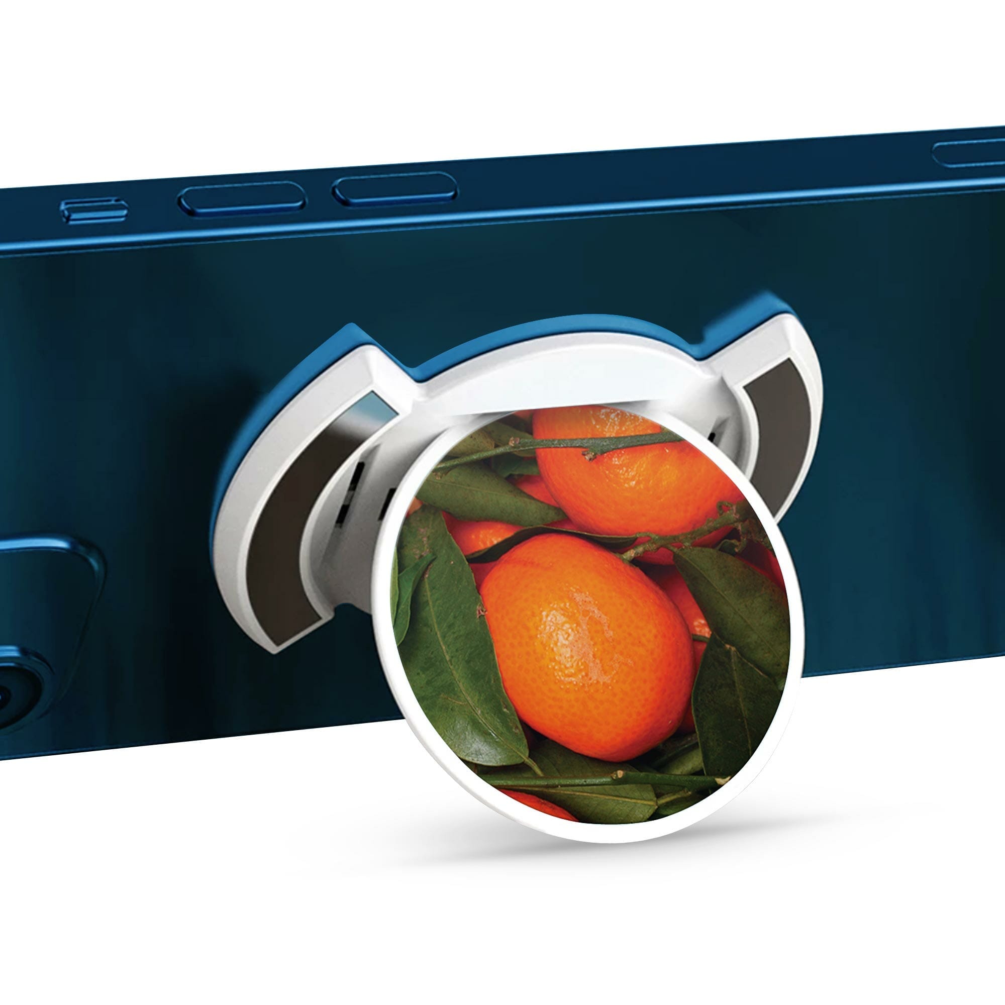 Telefonhållare, Orange - Vit