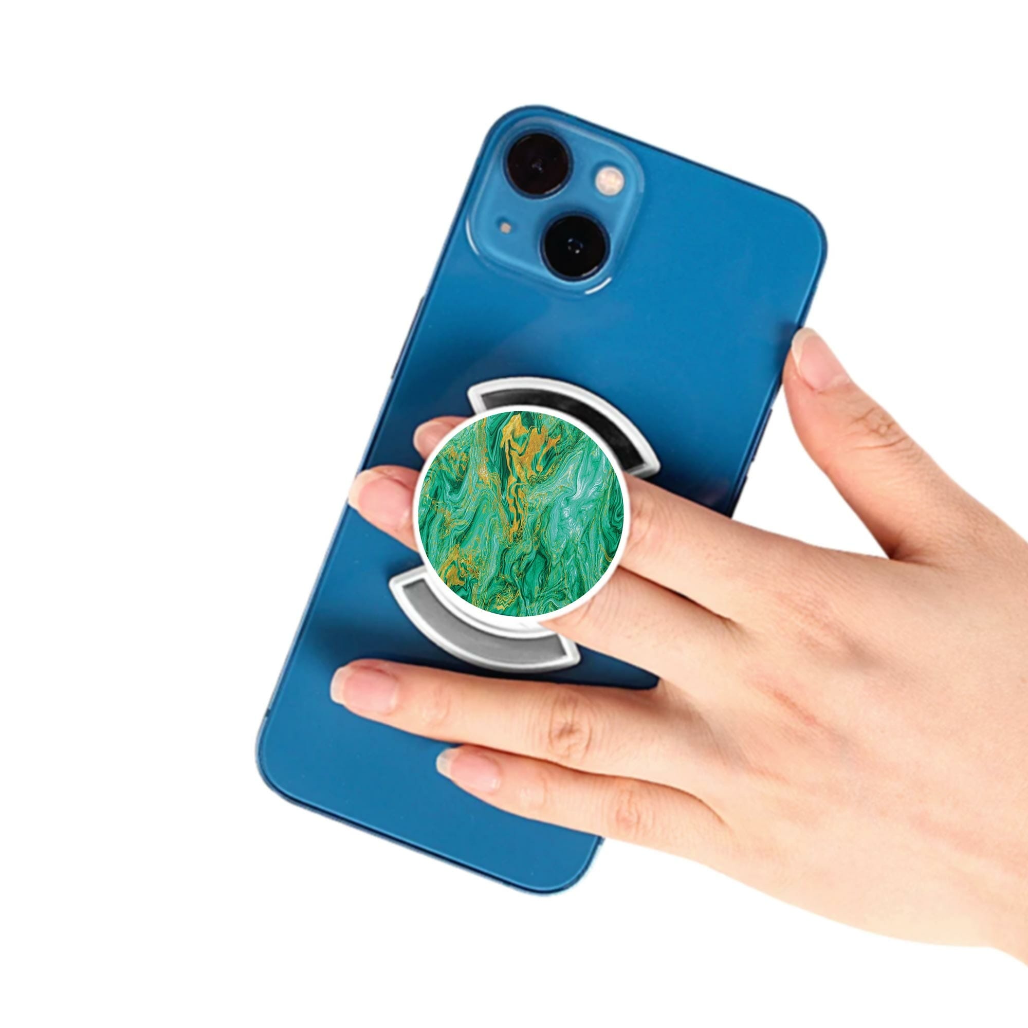 Telefonhållare, Aqua Mint - Vit