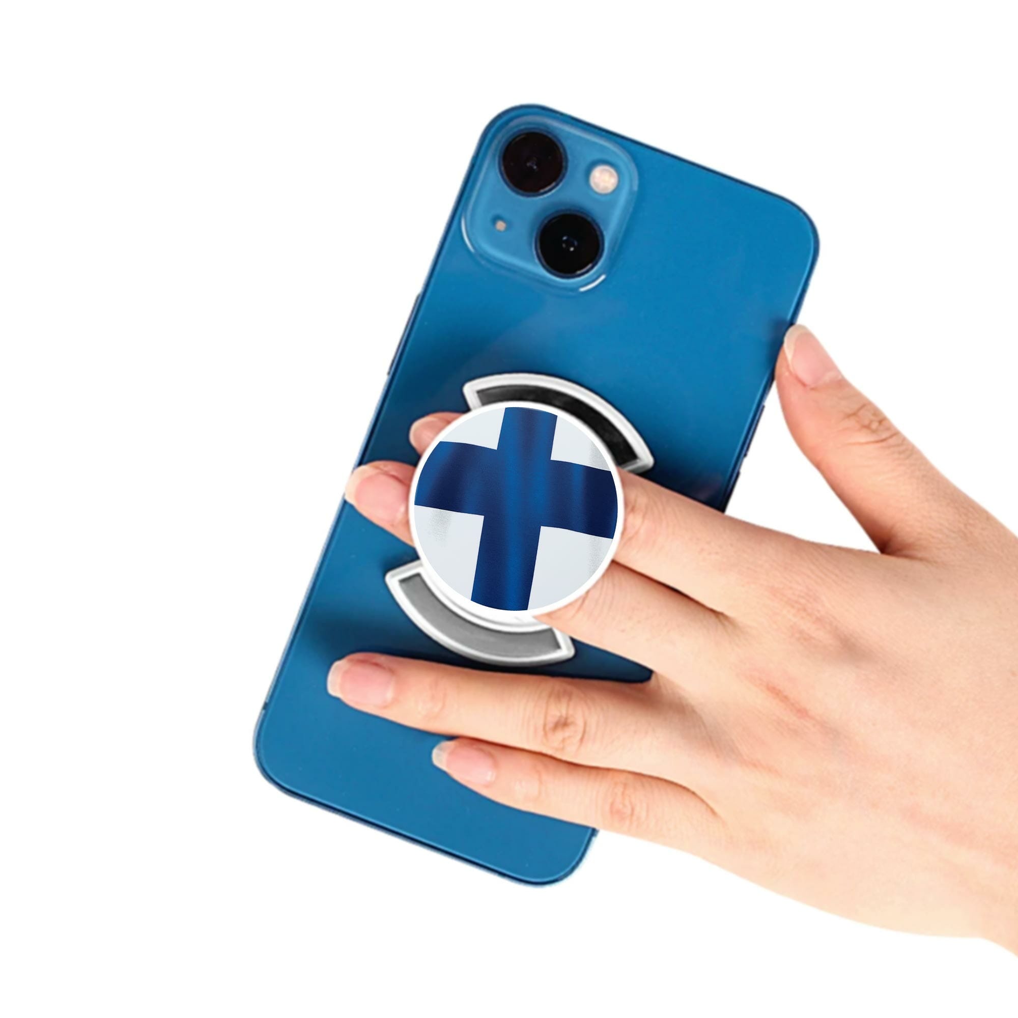 Telefonhållare, Finsk flagga - Vit