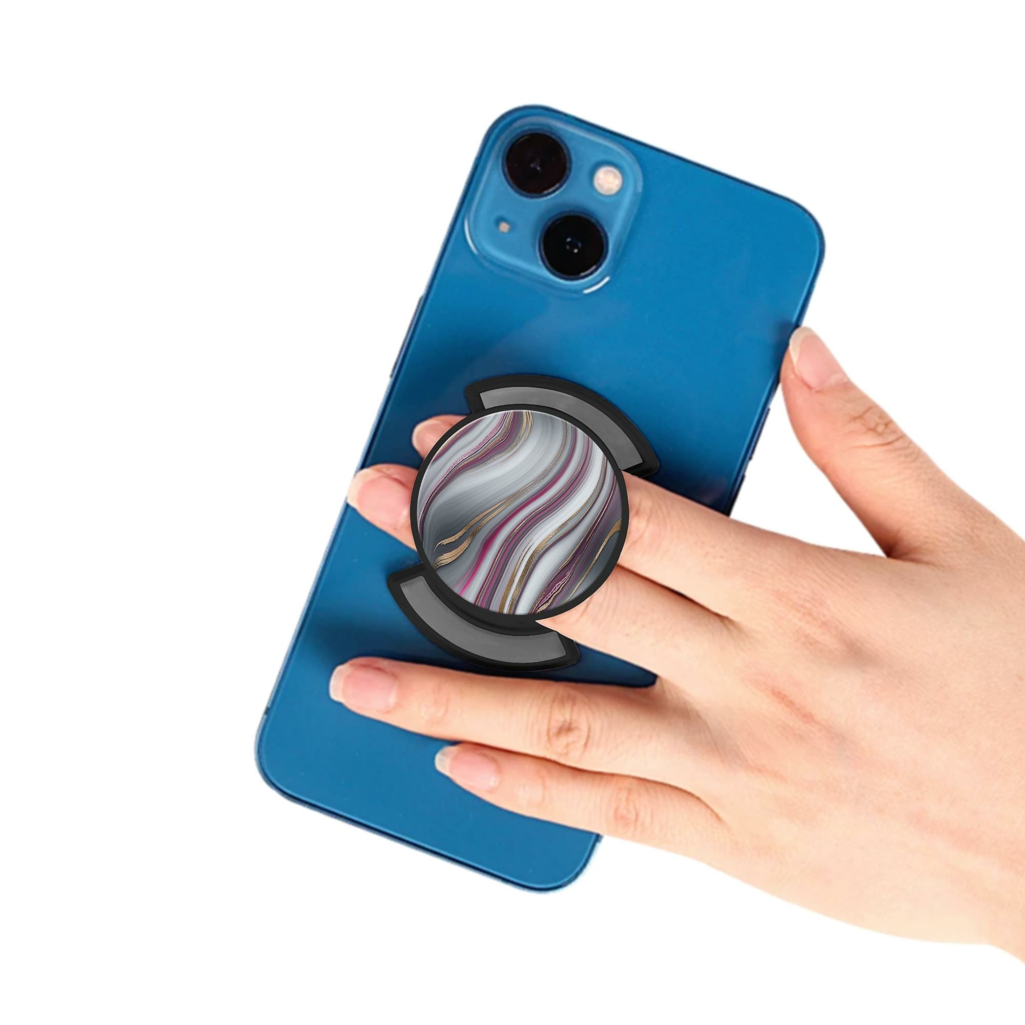 Puhelinpidike, Luxury Wrap - Musta