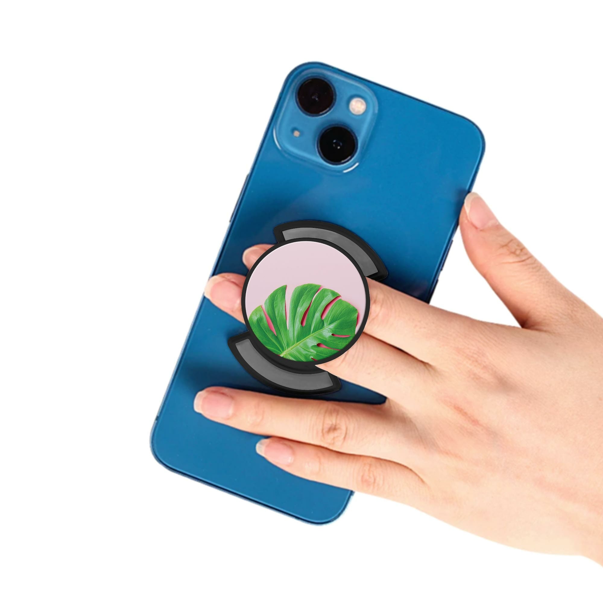 Telefonhållare, Monstera - Svart