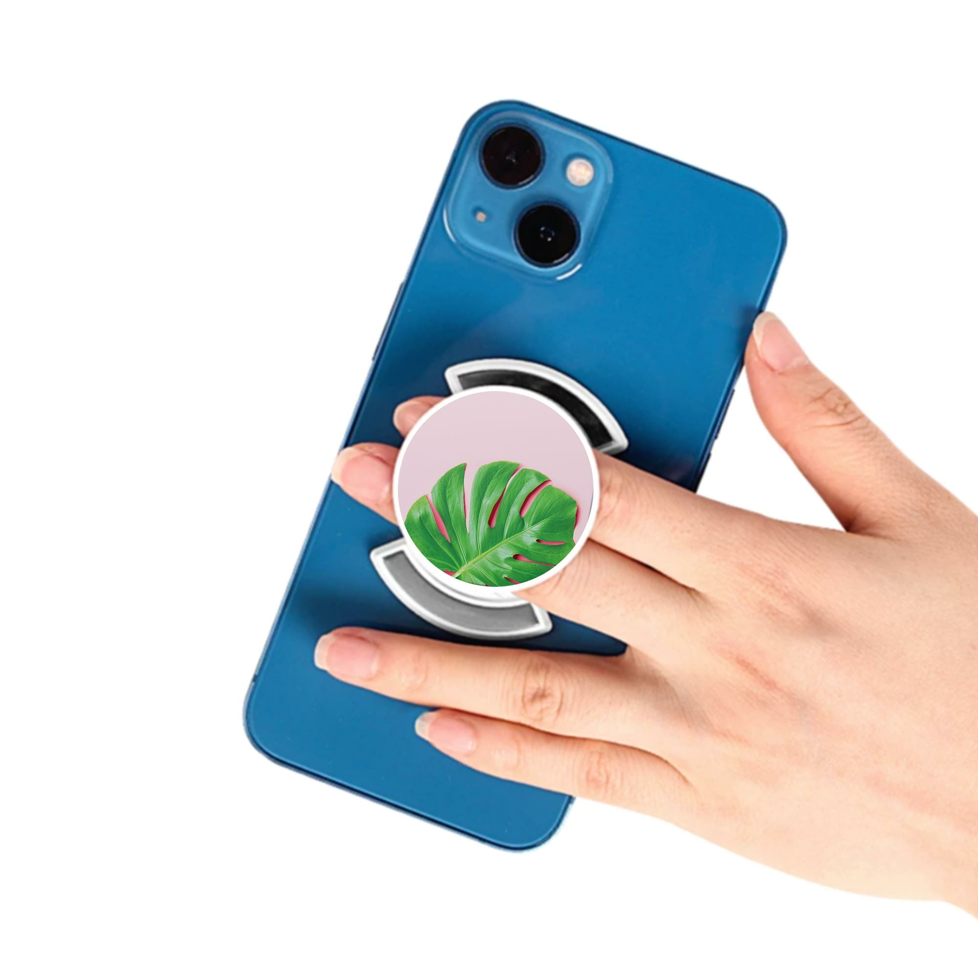 Puhelinpidike, Monstera - Valkoinen