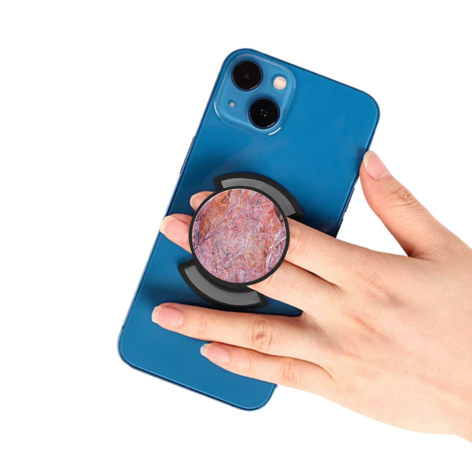 Telefonhållare, Stenvägg - Svart