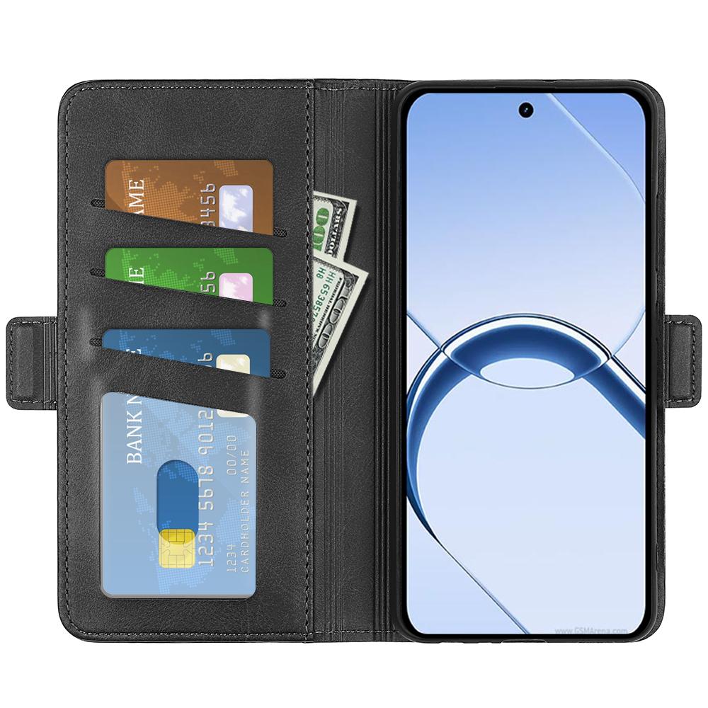 Realme 16 5G Lompakko Suojakotelo - Musta