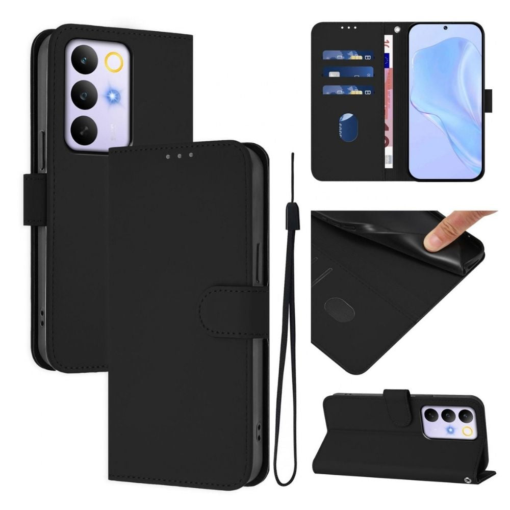 Realme C100 5G Lompakko Suojakotelo - Musta