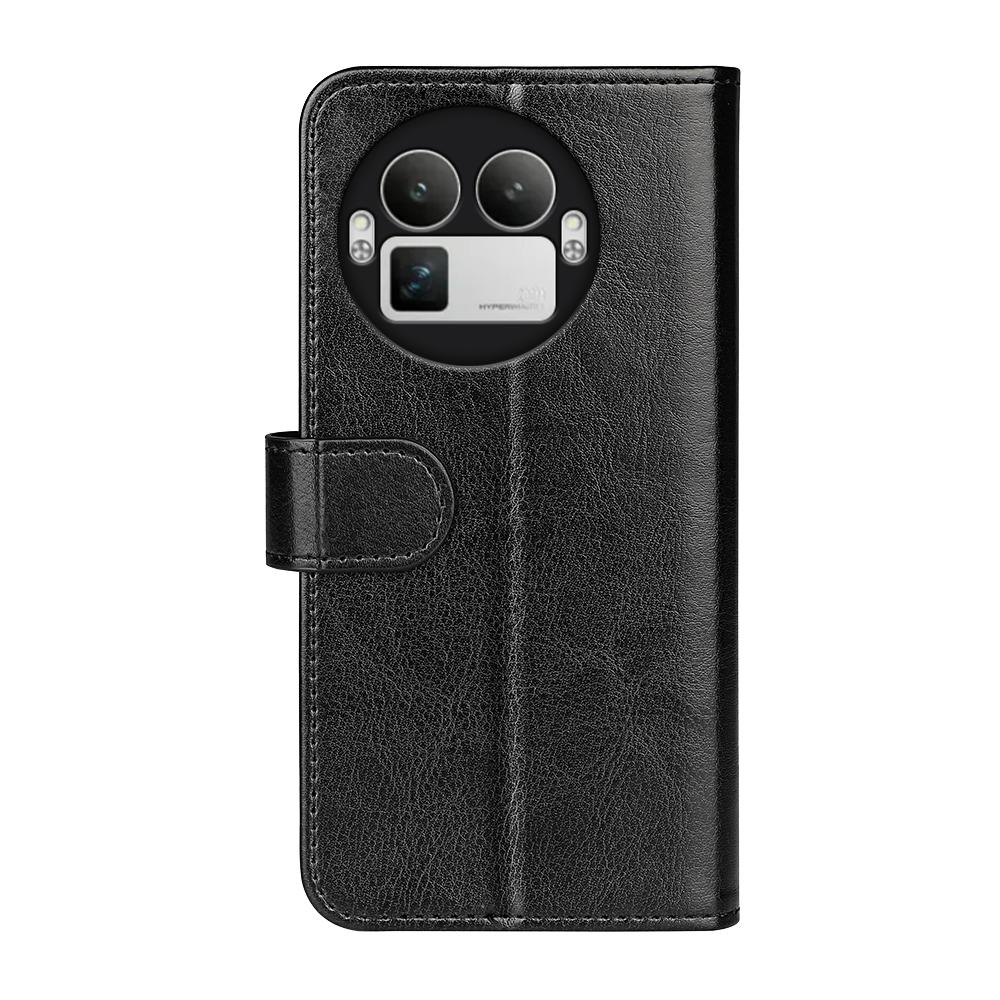 Realme GT 8 Pro Lompakko Suojakotelo - Musta