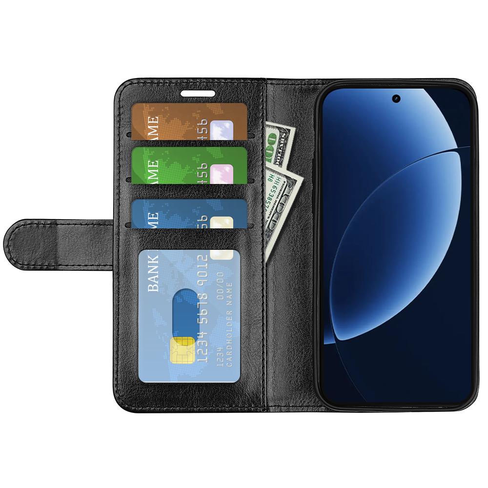 Realme GT 8 Pro Lompakko Suojakotelo - Musta