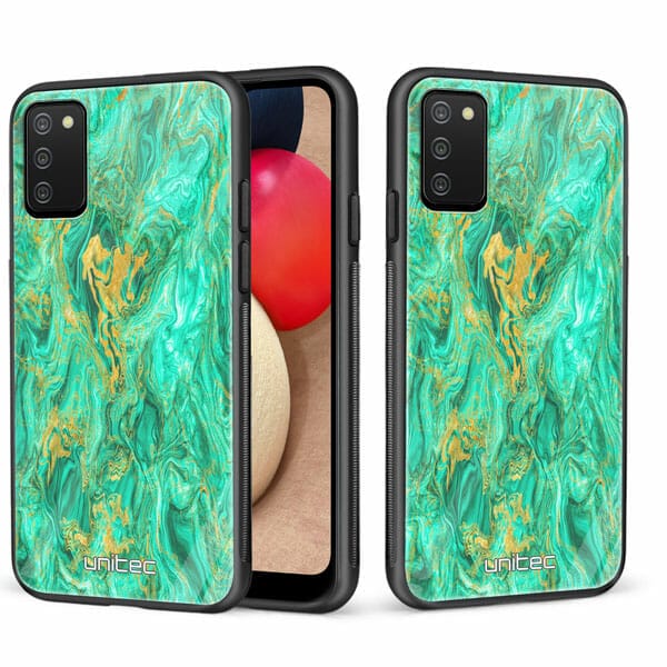 Samsung Galaxy A02s unitec suojakuori 2 Aqua Mint