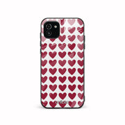 Samsung Galaxy A03 Unitec suojakuori, Red hearts