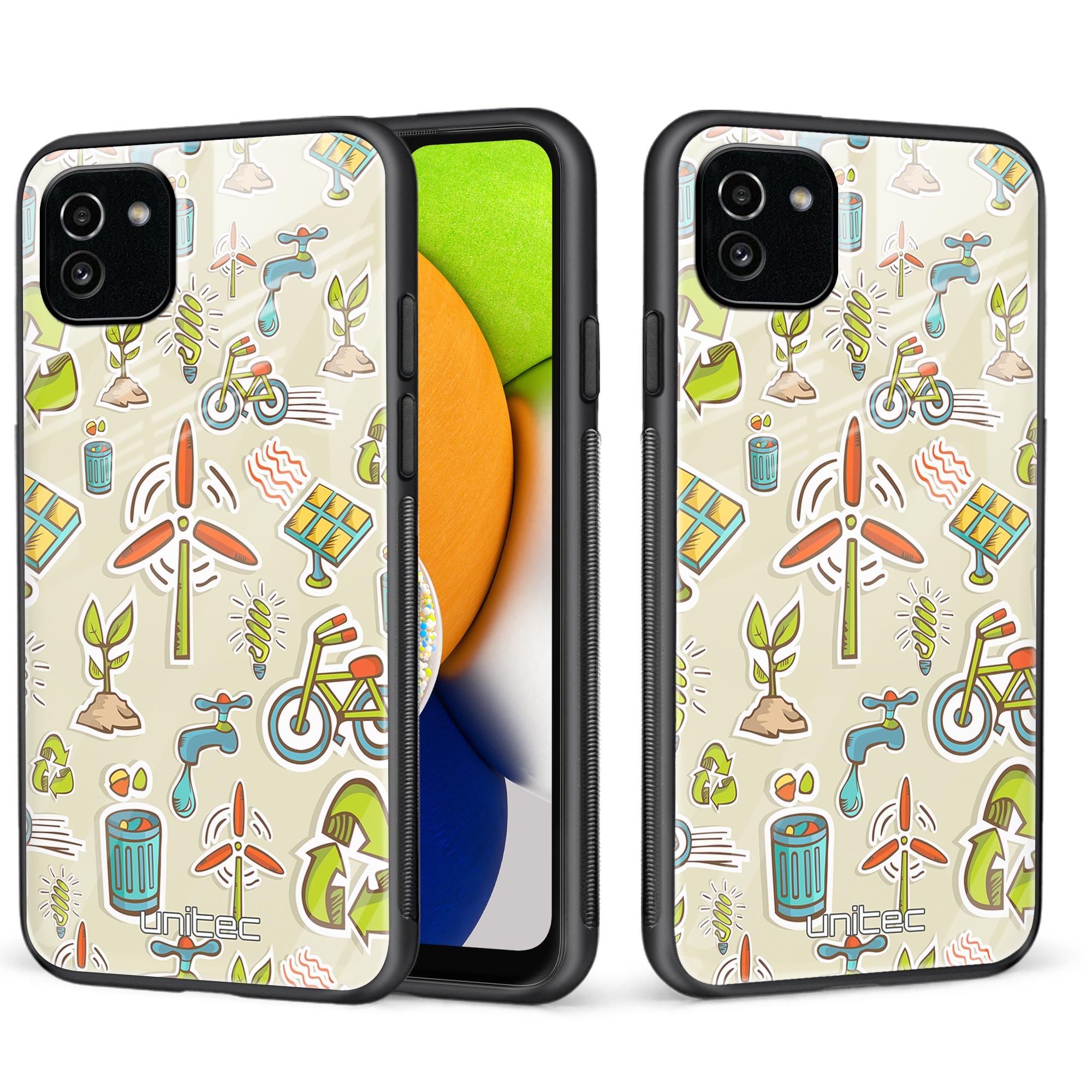 Samsung Galaxy A03 Unitec suojakuori, Ecology icons