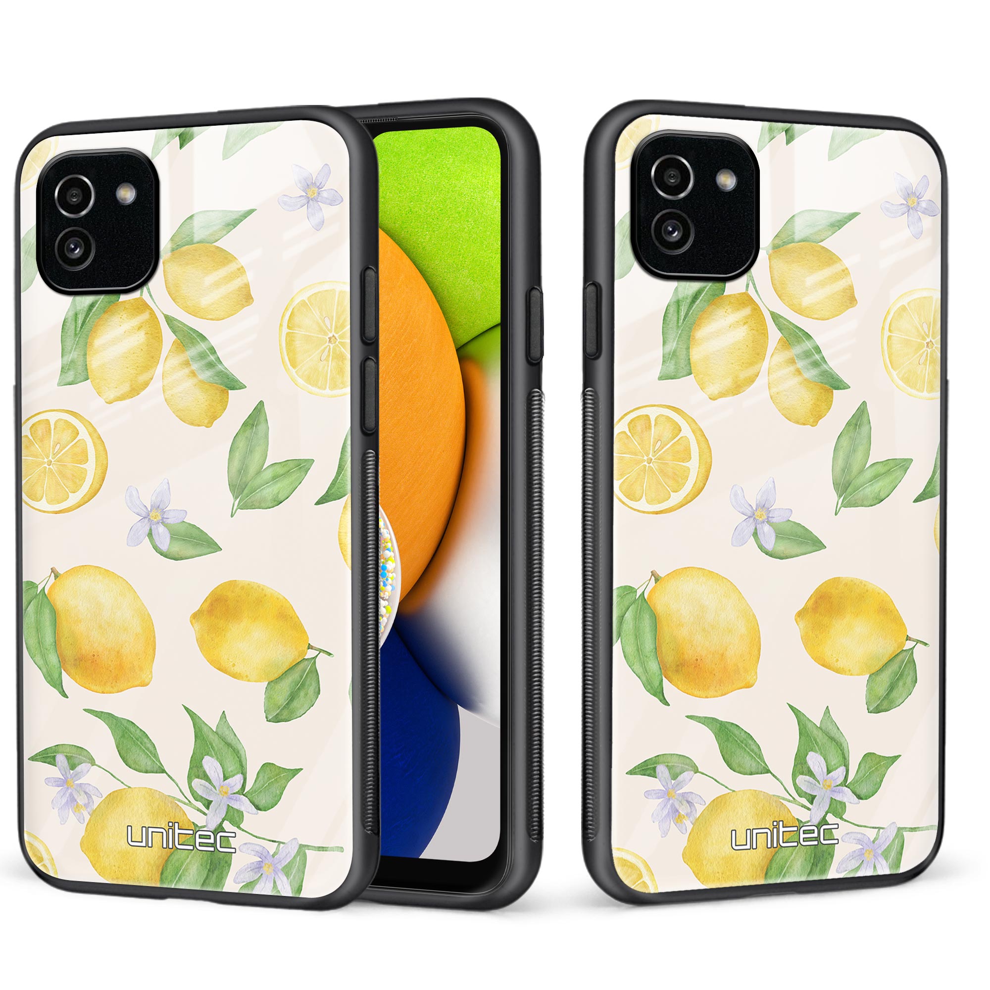 Samsung Galaxy A03 Unitec skyddsskal, Citron