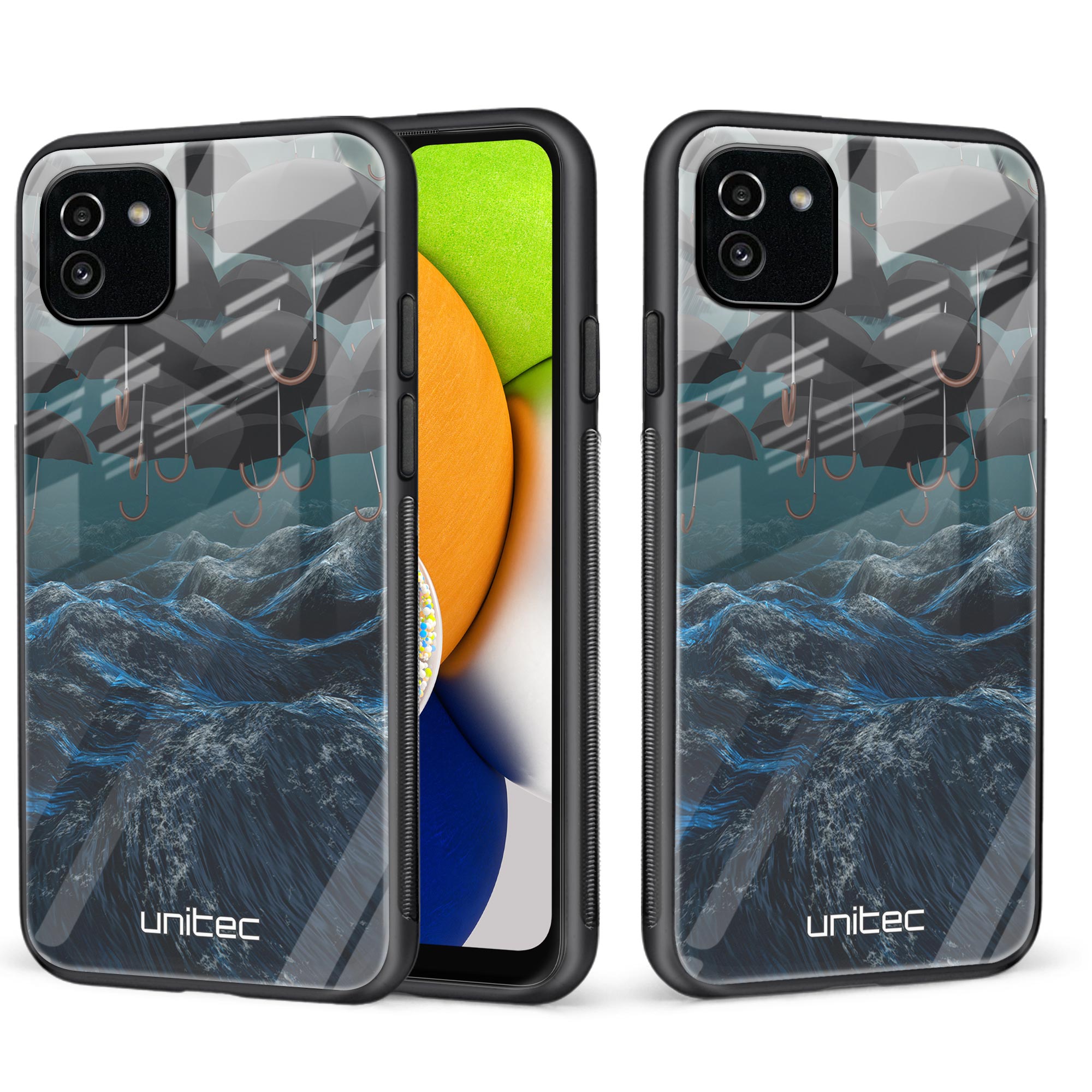 Samsung Galaxy A03 Unitec suojakuori, Umbrella storm