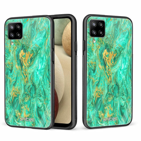 Samsung Galaxy A12 unitec suojakuori 2 Aqua Mint