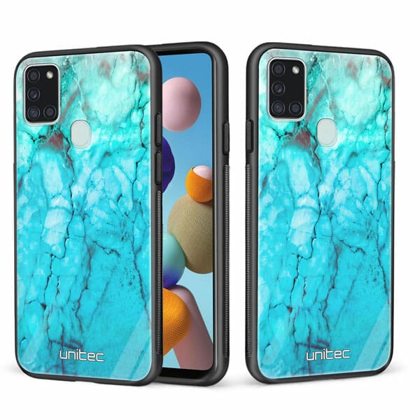 Samsung Galaxy A21s unitec suojakuori 2 Icy Marble