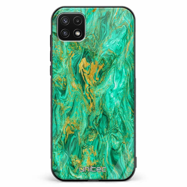 Samsung Galaxy A22 5G unitec suojakuori Aqua Mint