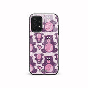 Samsung Galaxy A23 5G Unitec suojakuori, Purple teddy bear