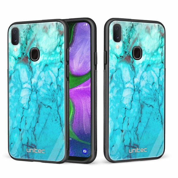 Samsung Galaxy A40 unitec suojakuori 2 Icy Marble