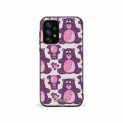 Samsung Galaxy A53 5G Unitec suojakuori, Purple teddy bear