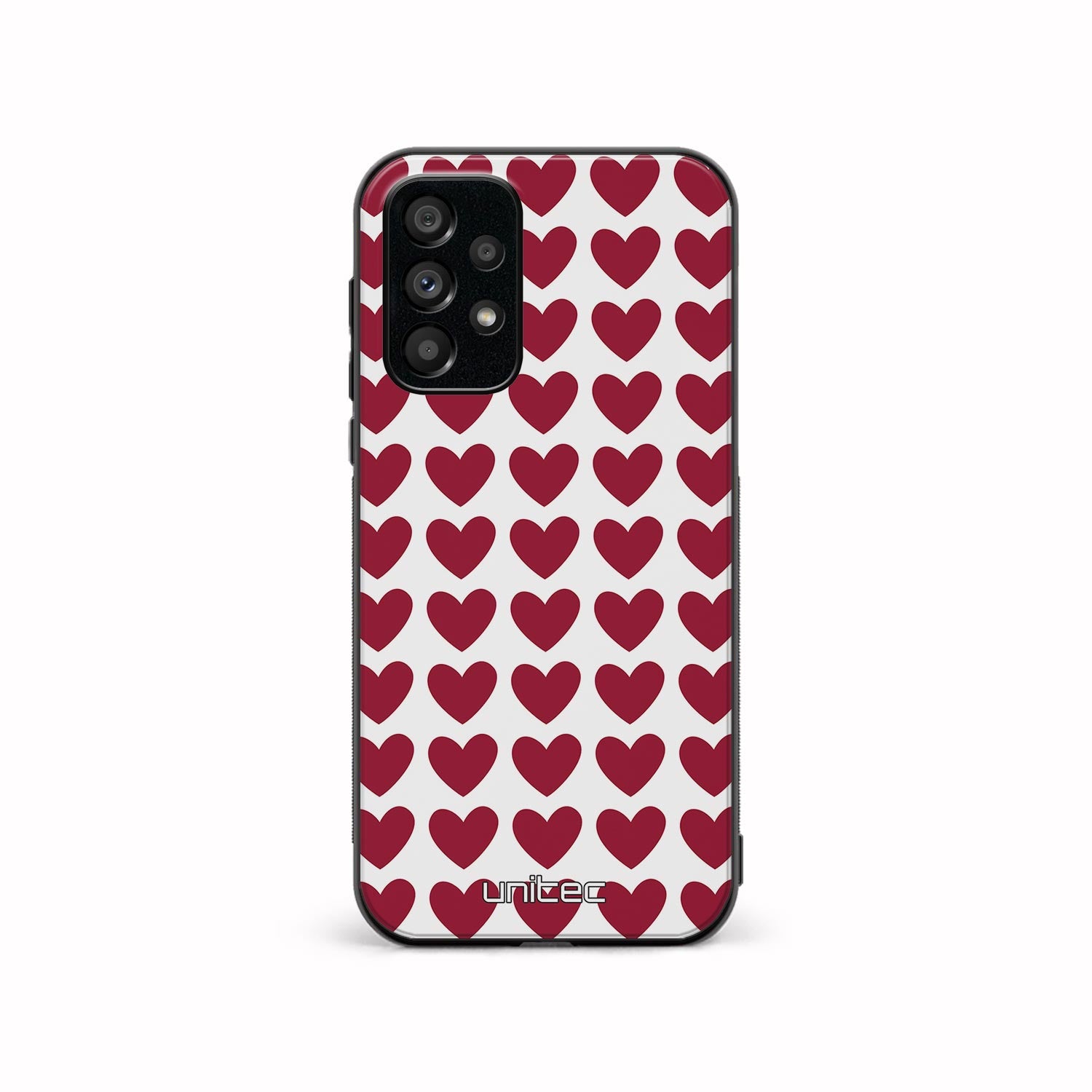 Samsung Galaxy A53 5G Unitec suojakuori, Red hearts