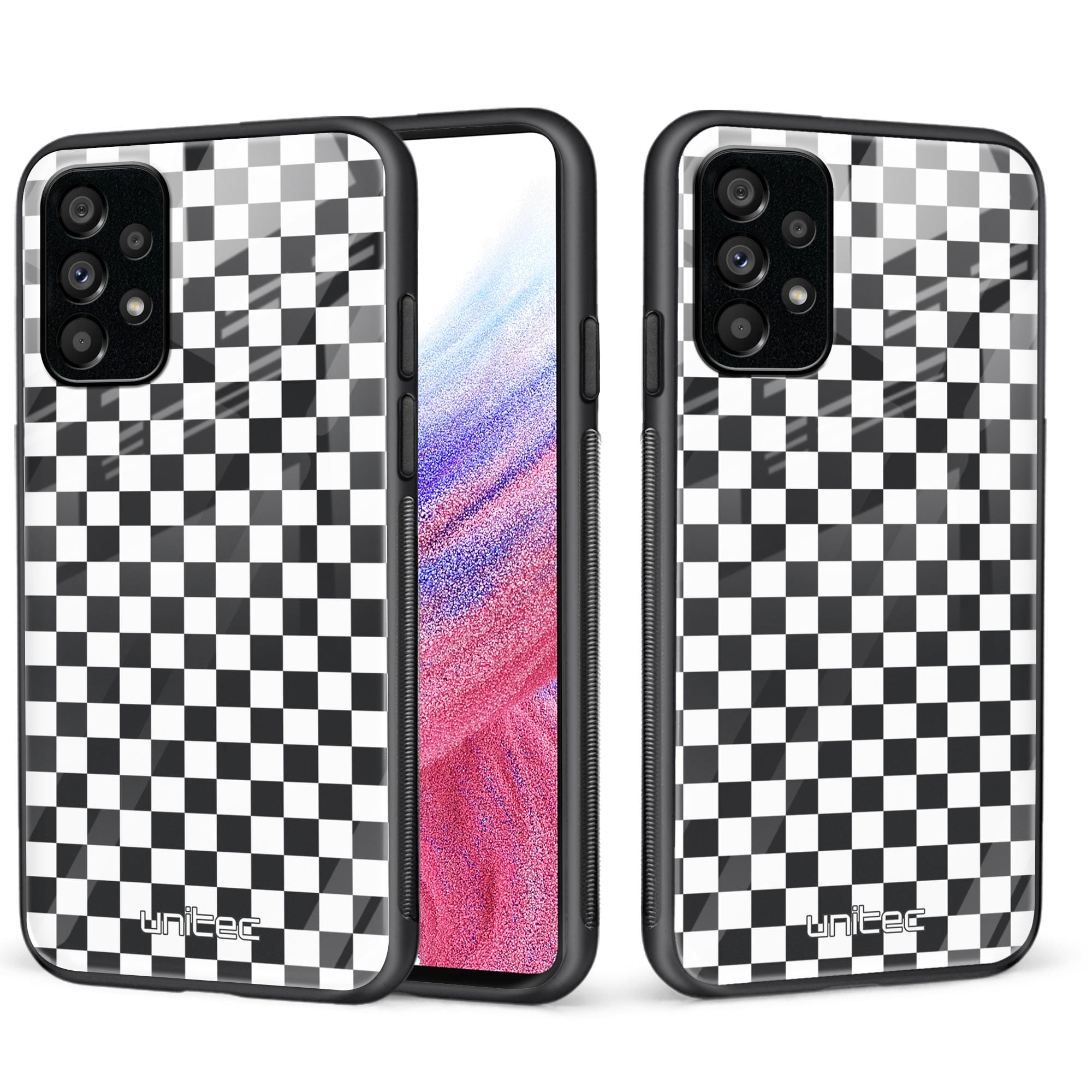 Samsung Galaxy A53 5G Unitec suojakuori, Black and white