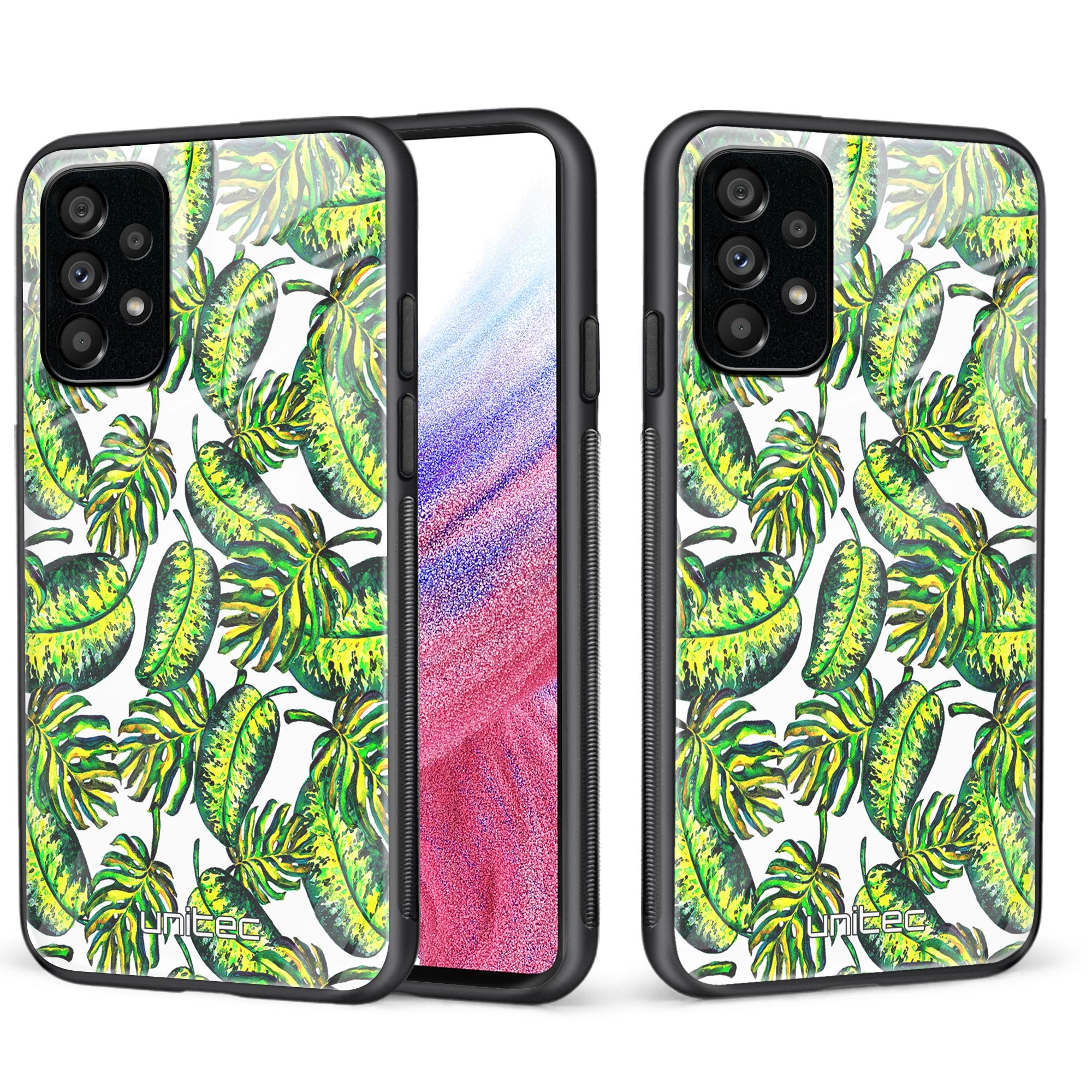 Samsung Galaxy A53 5G Unitec suojakuori, Green plant leaves