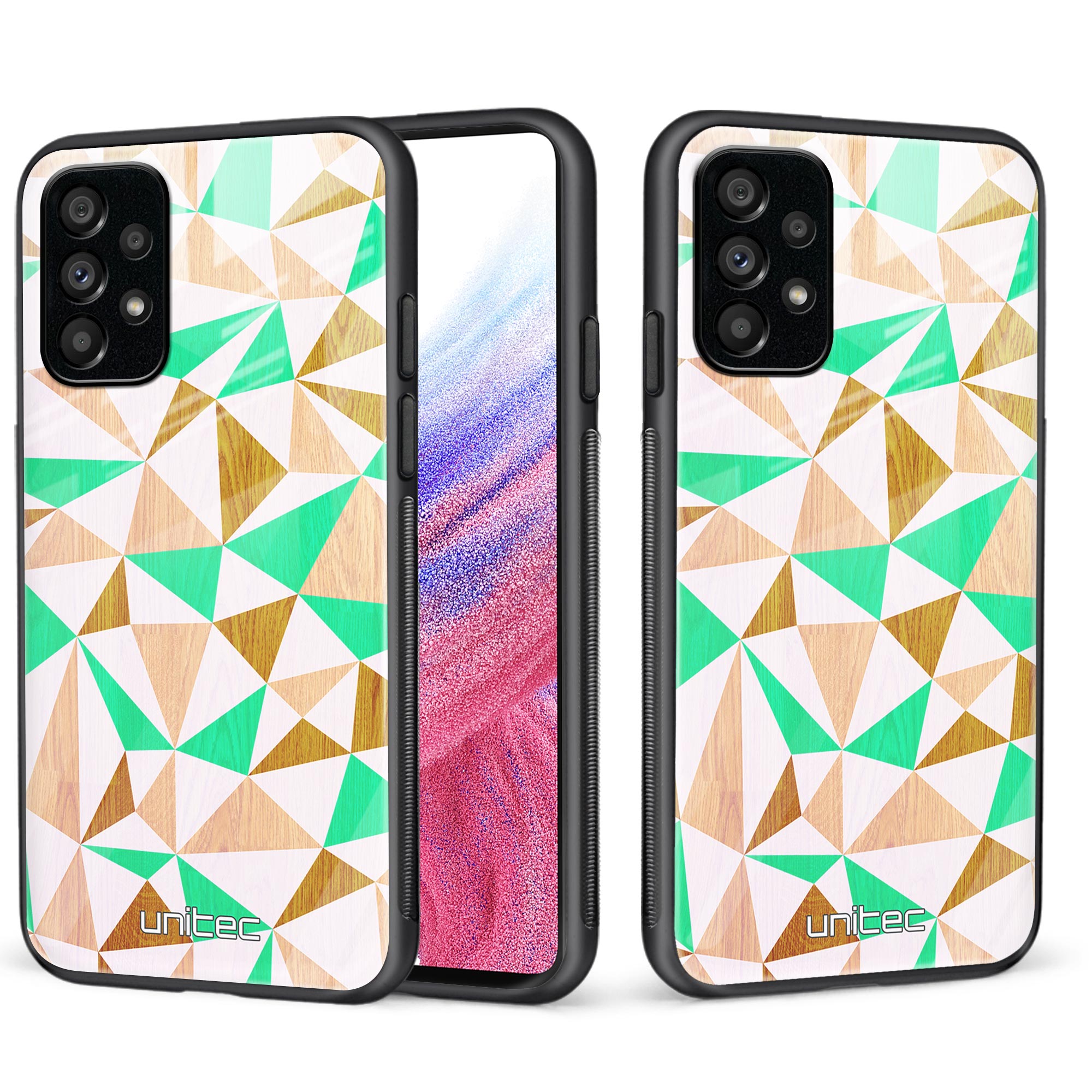 Samsung Galaxy A53 5G Unitec suojakuori, Triangle wood