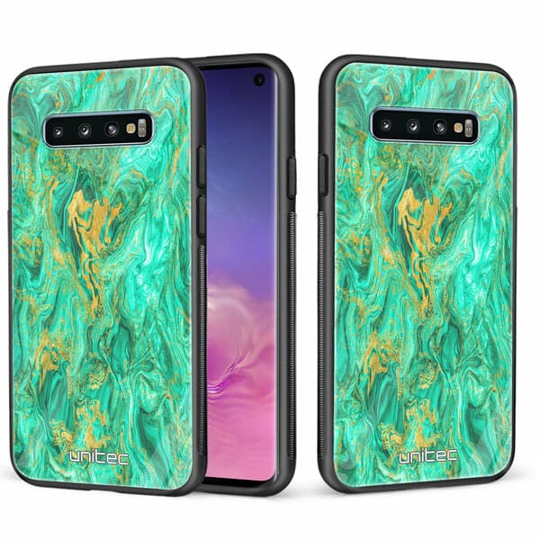 Samsung Galaxy S10 unitec suojakuori 2 Aqua Mint