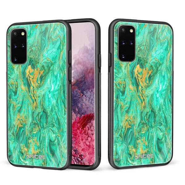 Samsung Galaxy S20 Plus 5G unitec suojakuori 2 Aqua Mint