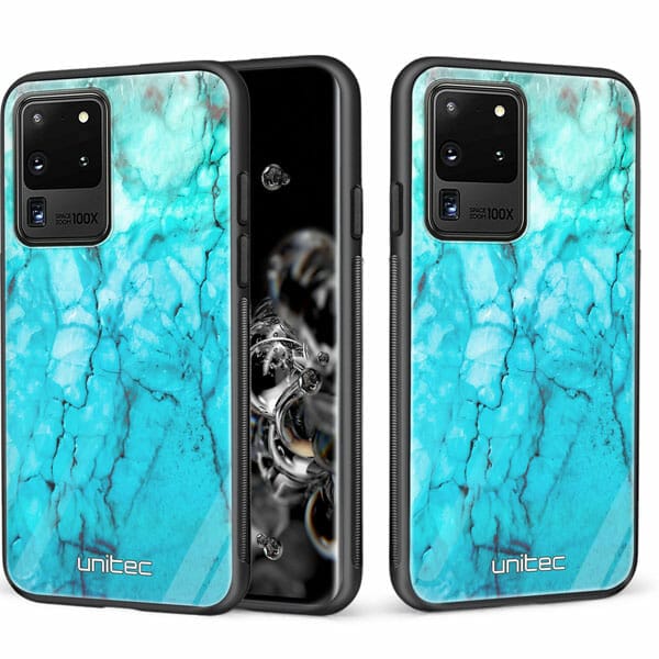 Samsung Galaxy S20 Ultra 5G unitec suojakuori 2 Icy Marble