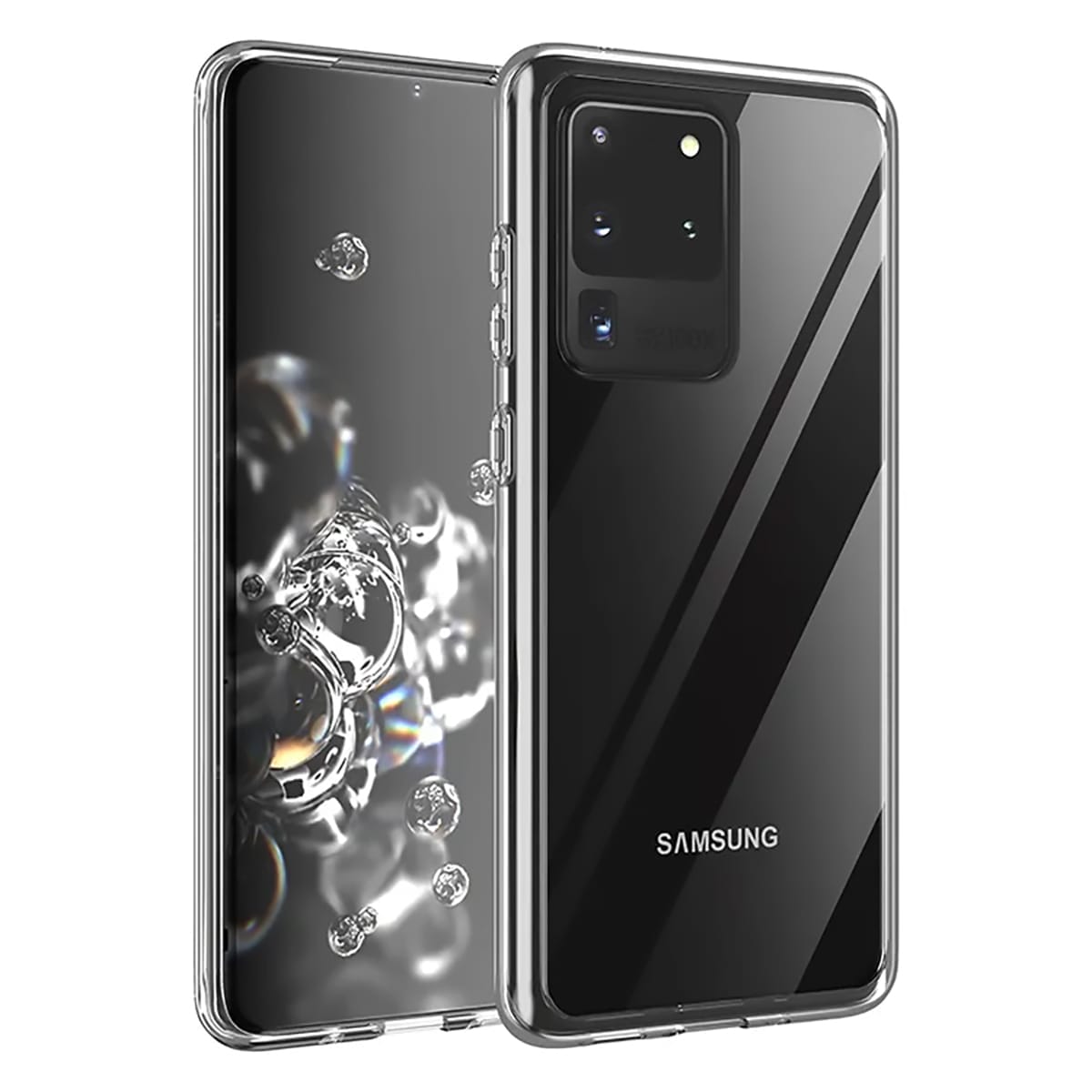 Samsung Galaxy S20 Ultra Silikonikuori Läpinäkyvä