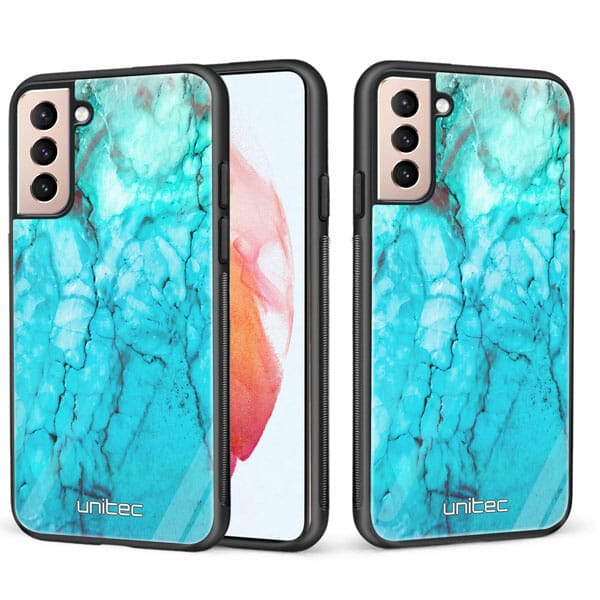 Samsung Galaxy S21 5G unitec suojakuori 2 Icy Marble