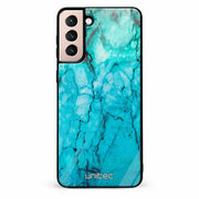 Samsung Galaxy S21 5G unitec suojakuori Icy Marble