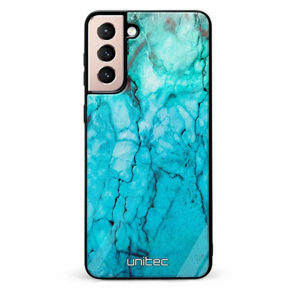 Samsung Galaxy S21 5G unitec suojakuori Icy Marble