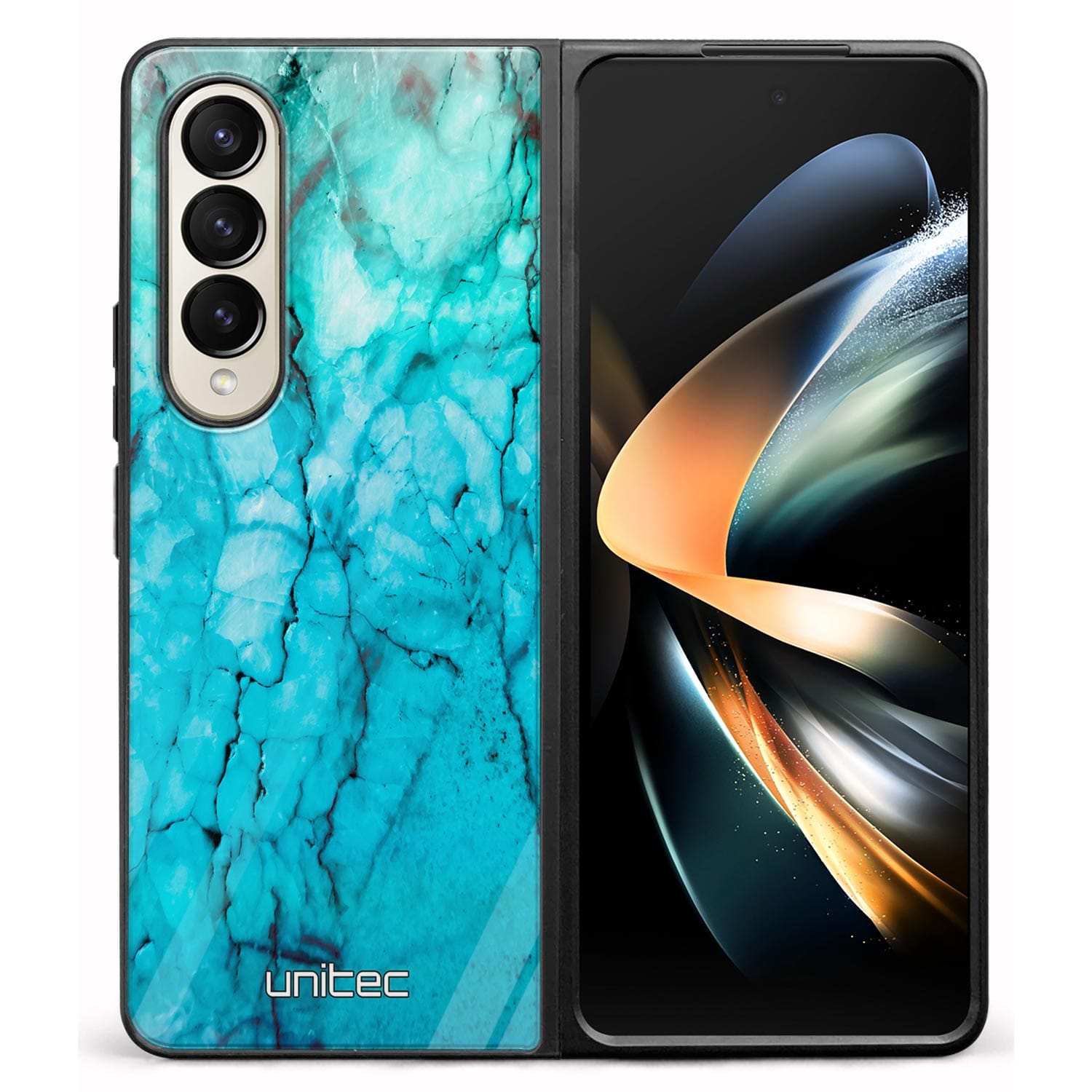 Samsung Galaxy Z Fold 4 Unitec Suojakuori - Icy Marble